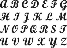 Technique Tuesday - Alphabet Stamp Set - Savannah Capital Letters Large  (sold individually)